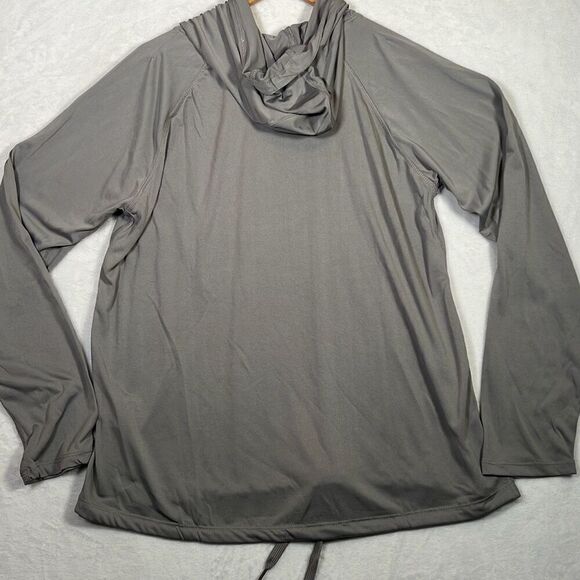 Under Armour Women's gray Heatgear Velocity Twist Hoodie- women large-NWT - Picture 10 of 10